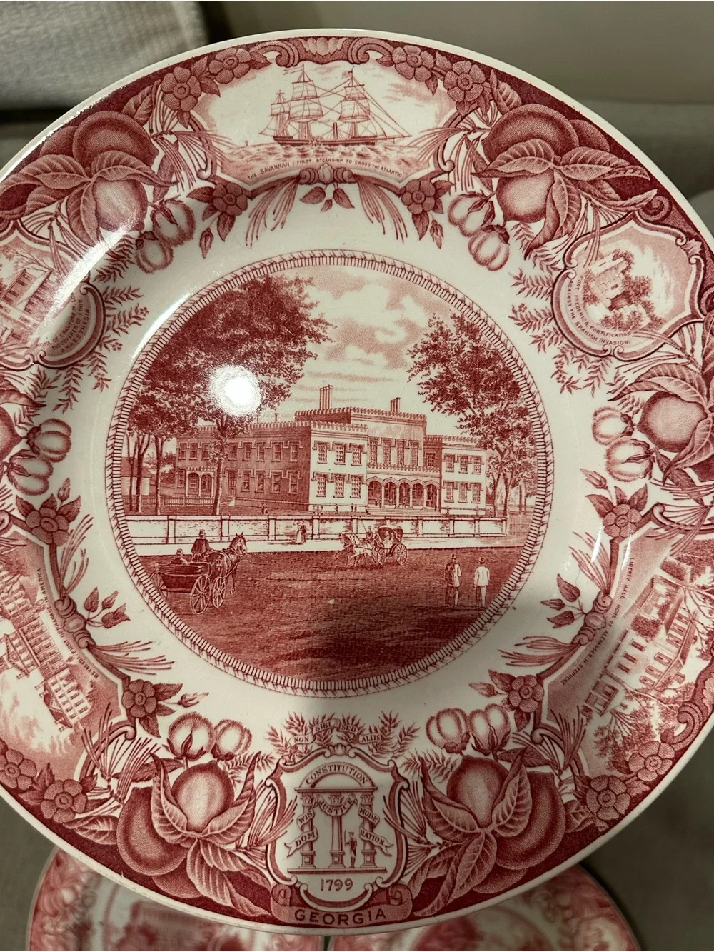 Wedgwood Georgia Historical Plates